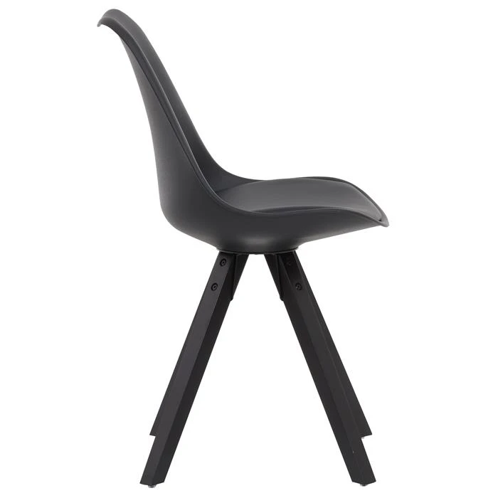 Esszimmerstuhl RETO Im 4er Set In Schwarz – Bild 3