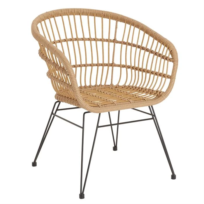 Esszimmerstuhl Gartenstuhl COSTA Im 2er Pack Mit Rattan – Bild 2