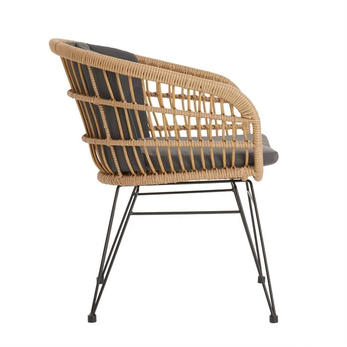 Esszimmerstuhl Gartenstuhl COSTA Im 2er Pack Mit Rattan – Bild 4