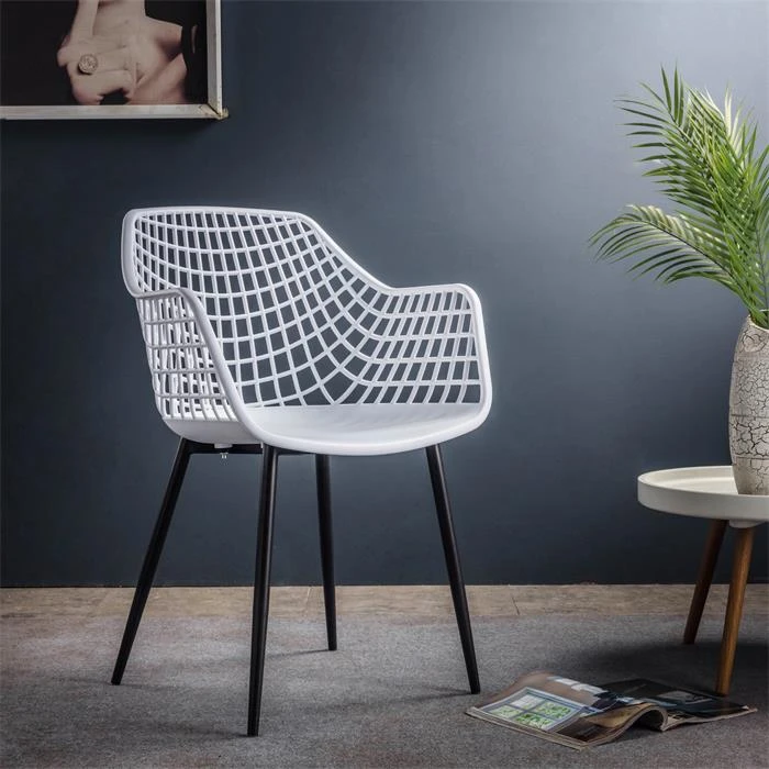 Esszimmerstuhl LUCIA Aus Kunststoff Im 4er Set In Weiß – Bild 2