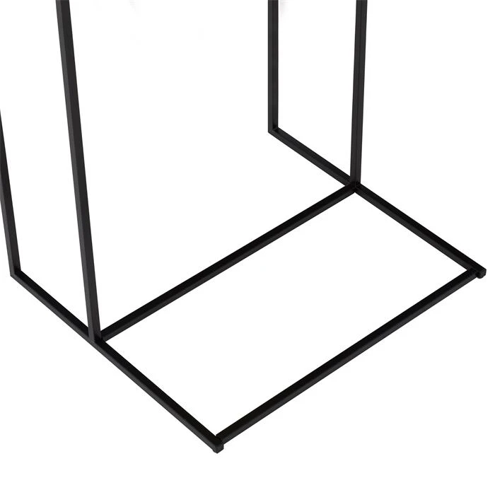 Beistelltisch VITORIO Rechteckig In Sonoma Eiche/schwarz – Bild 4