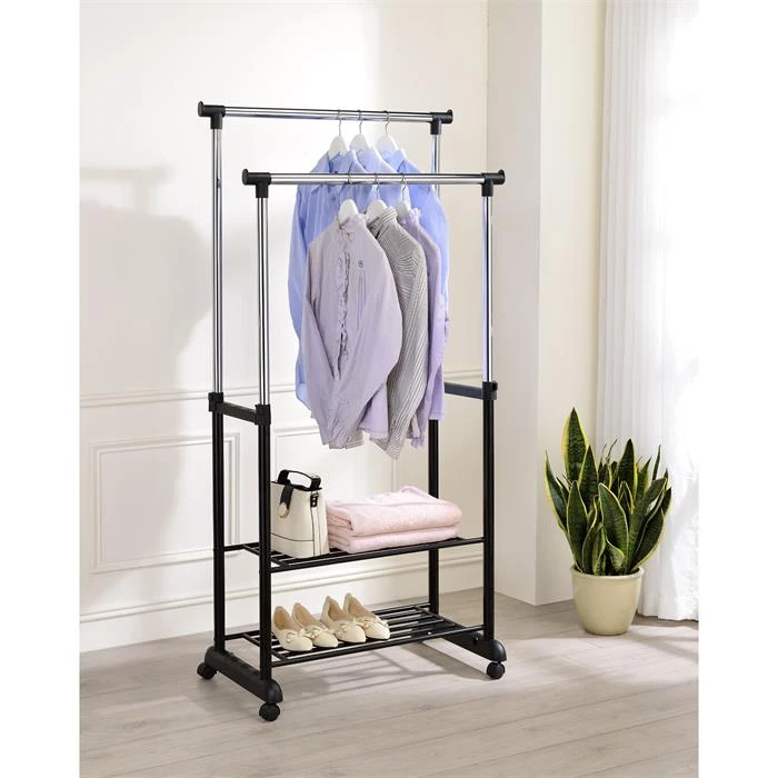 Rollgarderobe NELMA Mit 2 Ablagen – Bild 2