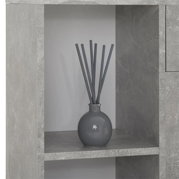 Eckschreibtisch DIEGO Mit Regal In Betonoptik – Bild 5