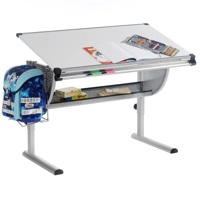 Kinderschreibtisch MADS, Höhenverstellbar In Weiß