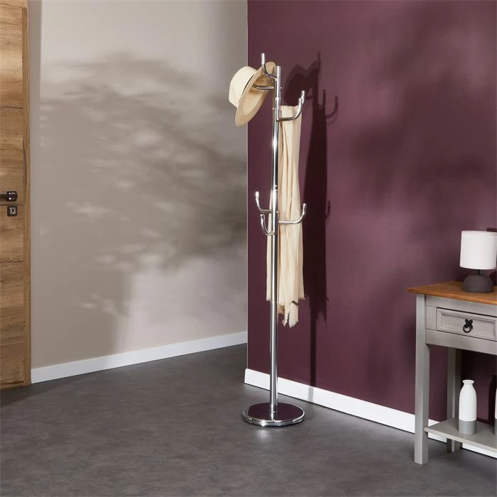 Kleiderständer MILA Mit 8 Kleiderhaken In Chrom – Bild 6