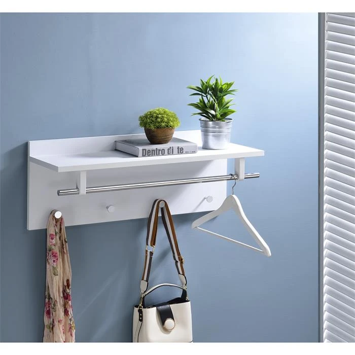 Wandgarderobe ULF In Weiß Und Chrom – Bild 2