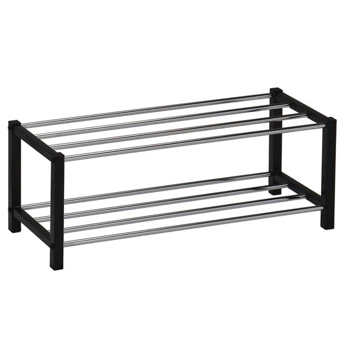 Schuhregal DUBLIN Mit 2 Böden, Schwarz – Bild 3