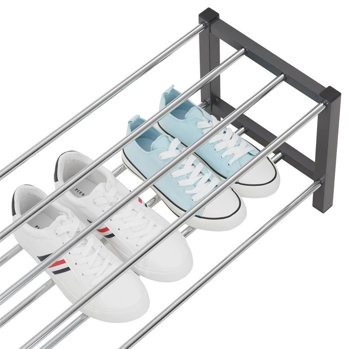 Schuhregal DUBLIN Mit 2 Böden In Grau – Bild 3