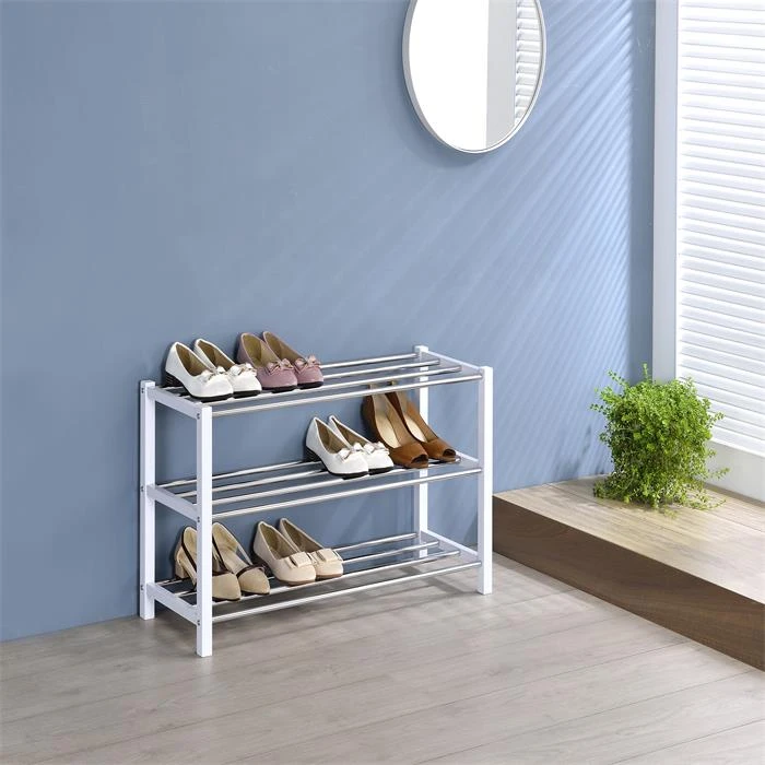 Schuhregal DUBLIN Mit 3 Böden In Weiß – Bild 2