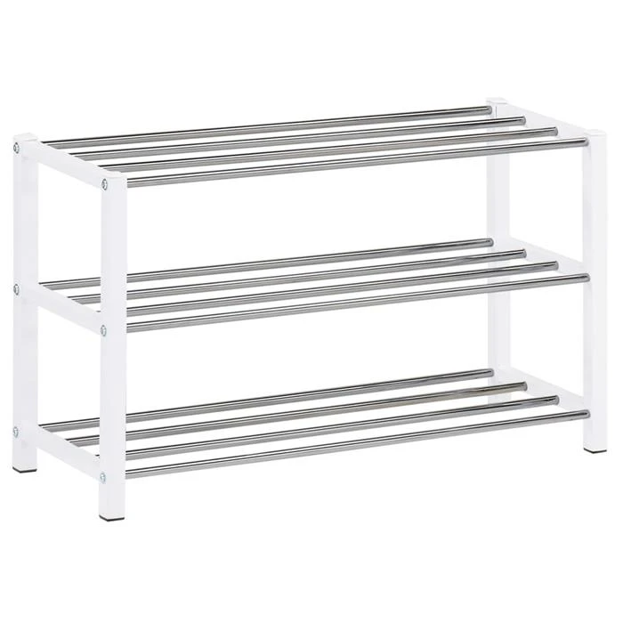 Schuhregal DUBLIN Mit 3 Böden In Weiß – Bild 3