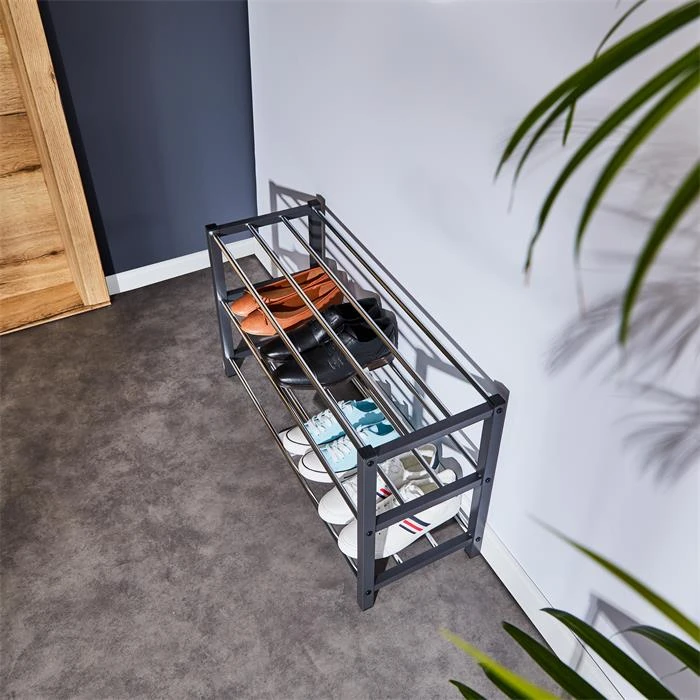 Schuhregal DUBLIN Mit 3 Böden In Grau – Bild 6