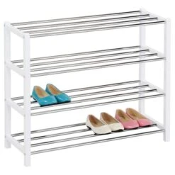 Schuhregal DUBLIN Mit 4 Böden In Weiß