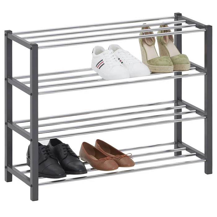 Schuhregal DUBLIN Mit 4 Böden In Grau