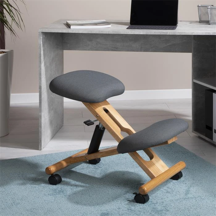 Kniehocker VILLACH Höhenverstellbar, Ergonomisch In Grau – Bild 6