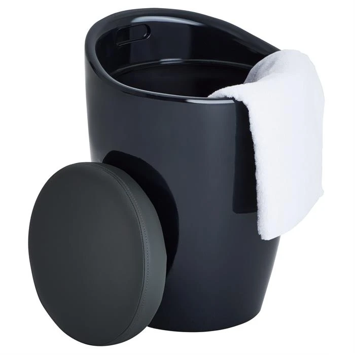 Badhocker DANIEL Mit Stauraum Grau – Bild 2