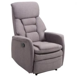 Fernsehsessel RELAJO Mit Stoffbezug In Grau