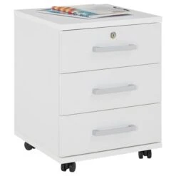 Rollcontainer VANCOUVER In Weiß Mit 3 Schubladen