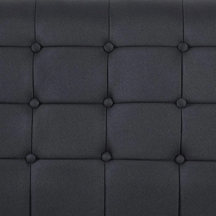 Polsterbett CANNES 90x200 Cm, Stoff In Schwarz – Bild 3