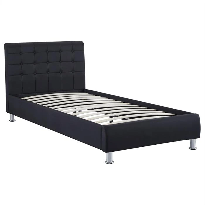 Polsterbett CANNES 90x200 Cm, Stoff In Schwarz – Bild 4