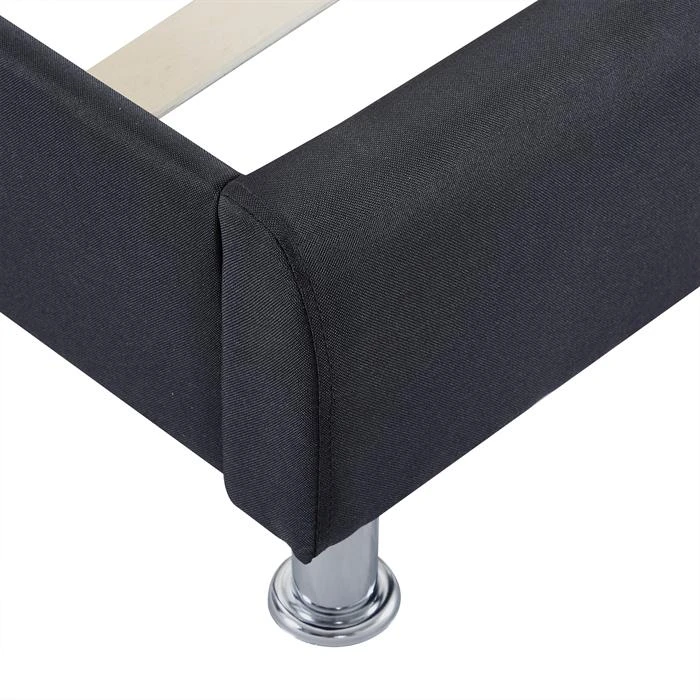 Polsterbett CANNES 90x200 Cm, Stoff In Schwarz – Bild 5