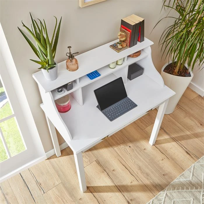 Sekretär MARLENE Mit 2 Schubladen Und 6 Fächer In Weiß – Bild 4