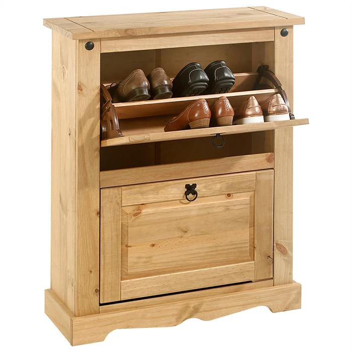 Schuhkipper TEQUILA, Kiefer Massiv, Mit 2 Klappen, Mexiko – Bild 3