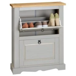 Schuhkipper TEQUILA Mit 2 Klappen Grau/braun, Mexiko