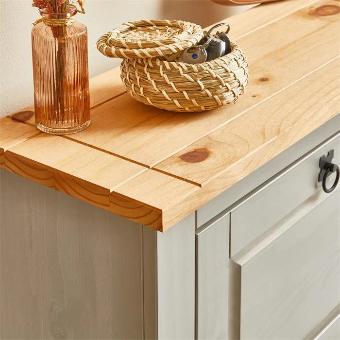 Schuhkipper TEQUILA Mit 2 Klappen Grau/braun, Mexiko – Bild 5