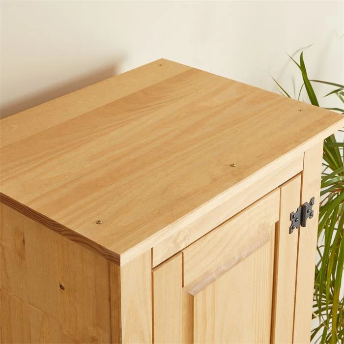 Schuhschrank TEQUILA, Kiefer Massiv, Mit 2 Schubladen Und 8 Fächer, Mexiko – Bild 3