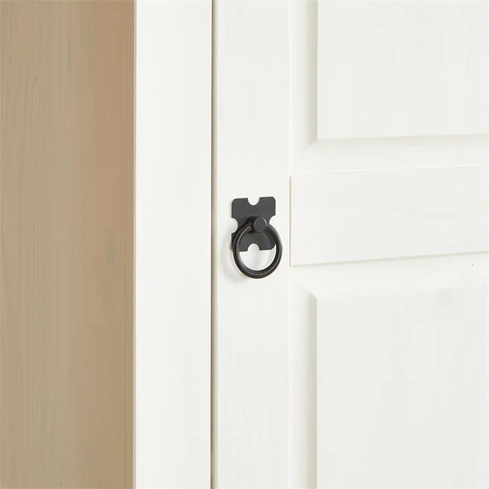 Schuhschrank TEQUILA, Kiefer Massiv Weiß/braun, Mit 2 Schubladen Und 8 Fächer, Mexiko – Bild 5