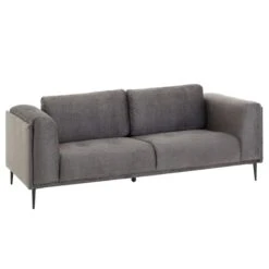 Sofa MAGNA Dreisitzer, Samt In Anthrazit