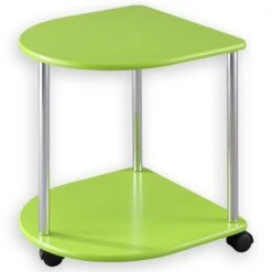 Beistelltisch FELINA Mit Rollen In Grün