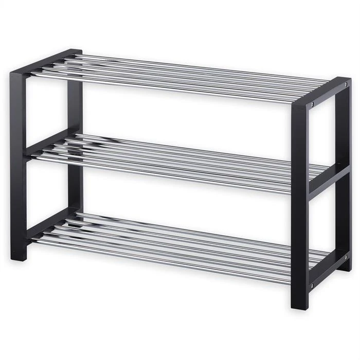 Schuhregal ARINA 3 Böden Schwarz