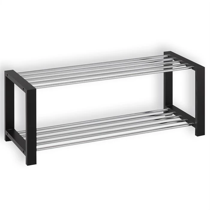 Schuhregal ARINA 2 Böden Schwarz