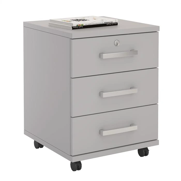 Rollcontainer VANCOUVER In Grau Mit 3 Schubladen