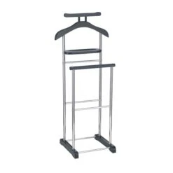 Herrendiener MUMBAI, In Schwarz/chrom Mit Ablage