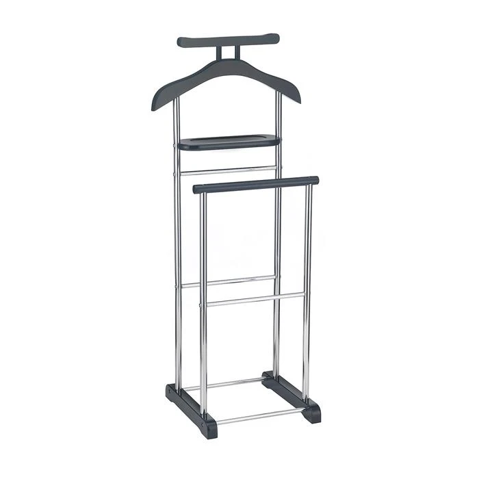 Herrendiener MUMBAI, In Schwarz/chrom Mit Ablage