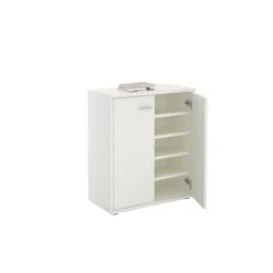 Schuhschrank LENNIS 2 Türen In Weiß
