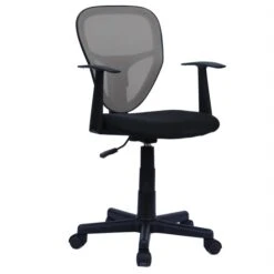 Kinderdrehstuhl STUDIO In Schwarz/grau Mit Armlehnen