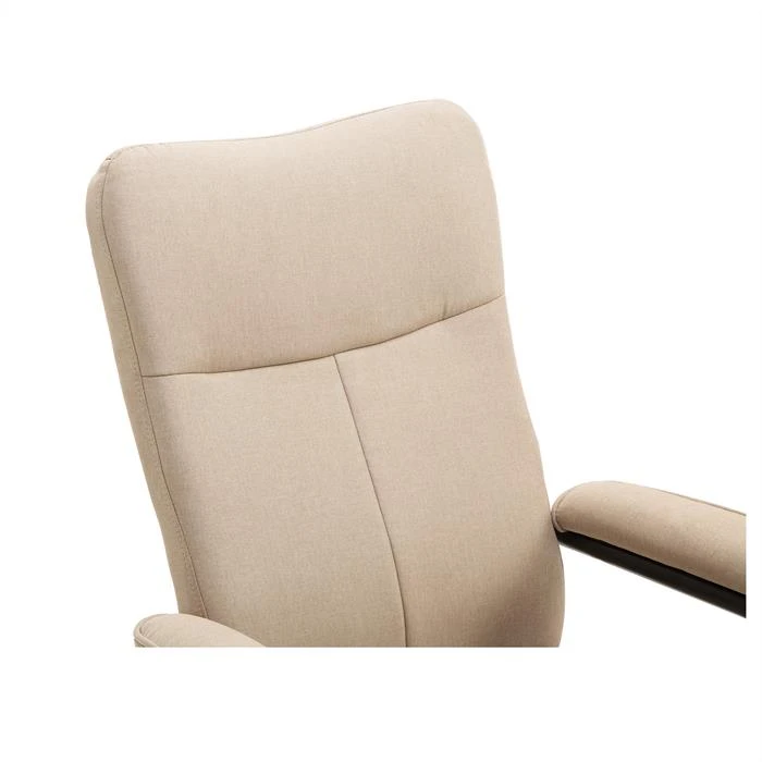 Relaxsessel DAKOTA Mit Hocker Und Stoffbezug In Beige – Bild 6