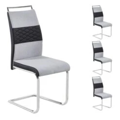 Esszimmerstuhl ERZA Im 4er Set In Hellgrau