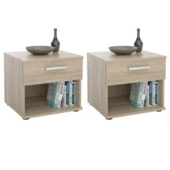 Nachttisch MARY Im 2er Set In Sonoma Eiche